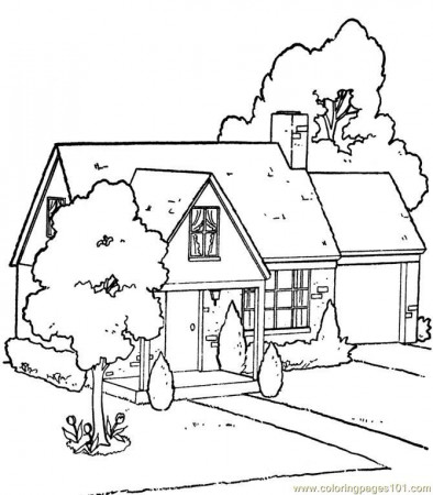 Garden house Coloring Page - Free Houses Coloring Pages ...