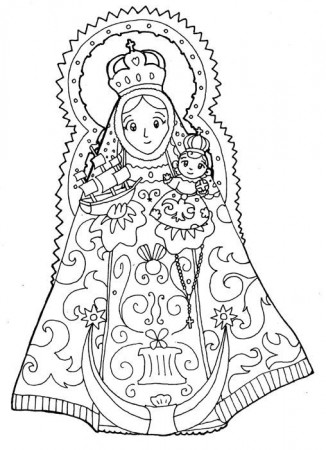 Our Lady of Consolation Coloring Page | Catholic Coloring Pages ...