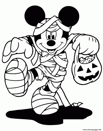 Disney Halloween Coloring Pages To Print | Mickey coloring pages, Halloween  coloring sheets, Mickey mouse coloring pages