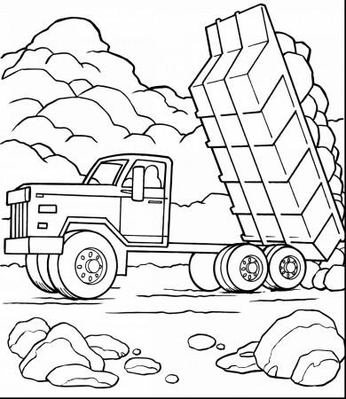 Coloring Sheets Cars And Trucks Art Construction Stunning Truck Image  Inspirations Printable Dump Garbage – Approachingtheelephant