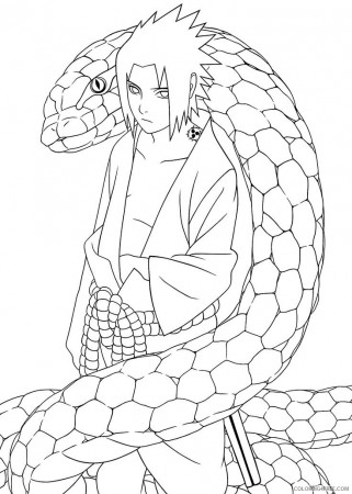 naruto coloring pages uchiha sasuke Coloring4free - Coloring4Free.com