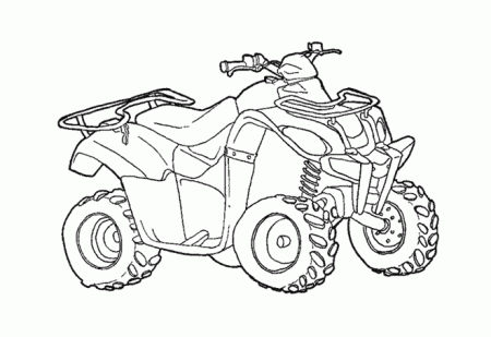 Quad / ATV (Transportation) – Printable coloring pages