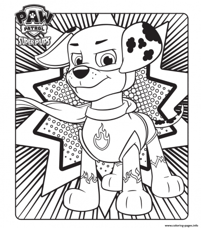 Paw Patrol Super Pups Download Coloring Pages Printable