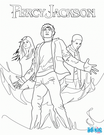 PERCY JACKSON coloring pages - Percy, Annabeth Chase and Grover ...