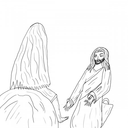 Jesus Color By Number Coloring Pages: Lazarus Raised From the Dead ...