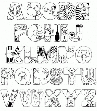 Printable Alphabet Coloring Pages For Toddlers Alphabet Coloring ...