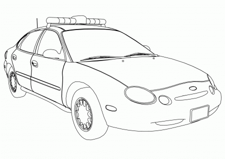 Ford_taurus_police_car_coloring_page | Wecoloringpage
