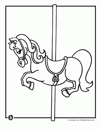 Carousel Horse Coloring Pages | Animal Jr.