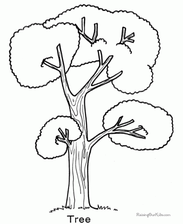 Coloring Page Tree - Coloring Pages for Kids and for Adults