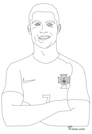 Cristiano Ronaldo coloring page - free printable coloring pages on  coloori.com
