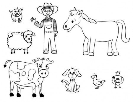 Old Macdonald Had A Farm Coloring Pages Page 1