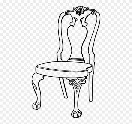 Coloring Book Chair Table Colouring Pages Drawing ...