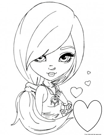 girls makeup coloring pages printable for girlsFree ...