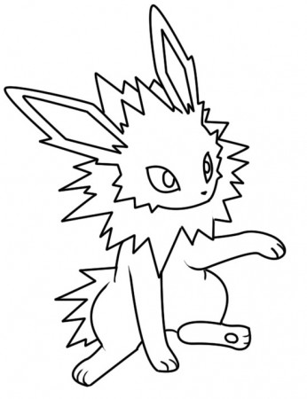 Pokemon Coloring Pages Jolteon at GetDrawings.com | Free for ...