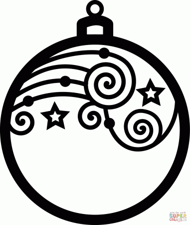 Christmas Ornament coloring page | Free Printable Coloring Pages