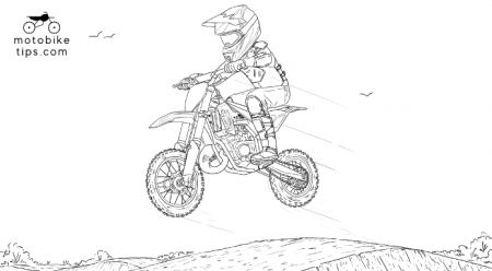 Dirt Bike Coloring Pages - Free Printables of Kids Dirtbikes - motobiketips