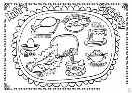 Free Printable Pesach Coloring Pages for Kids | GBcoloring