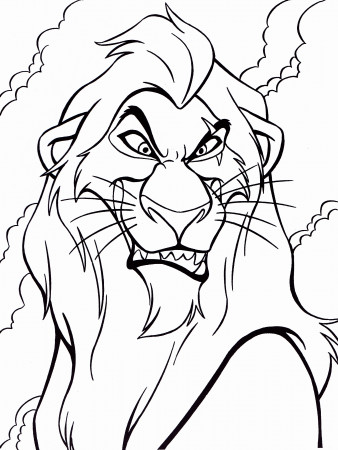 Scar Lion King coloring page - free printable coloring pages on coloori.com