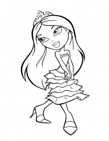 Princess bratz coloring pages - Hellokids.com