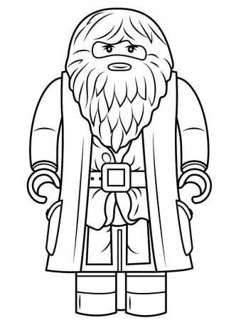 Lego Rubeus Hagrid Minifigure Coloring Page - Free Printable Coloring Pages  for Kids