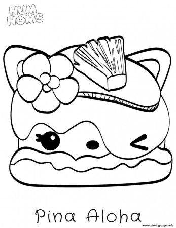 Pina Aloha Num Noms Coloring Pages Printable