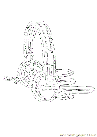 Head phones Coloring Page for Kids - Free Music Printable Coloring Pages  Online for Kids - ColoringPages101.com | Coloring Pages for Kids