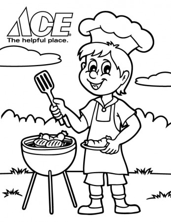 Free Traeger Brand Event Coloring Page - Ace Hardware & Rental of Adams