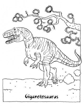 Giganotosaurus Coloring Page | Dinosaur coloring pages, Dinosaur coloring,  Animal coloring pages