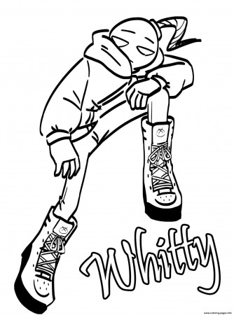 Whitty Gangster Friday Night Funkin Coloring Pages Printable