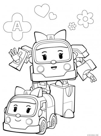 Pin by Albushra Hassan on Robocar Poli | Coloring sheets, Drawing for kids,  Mickey coloring pages