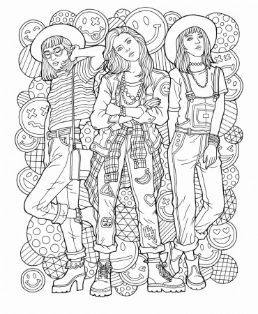 Grunge coloring pages
