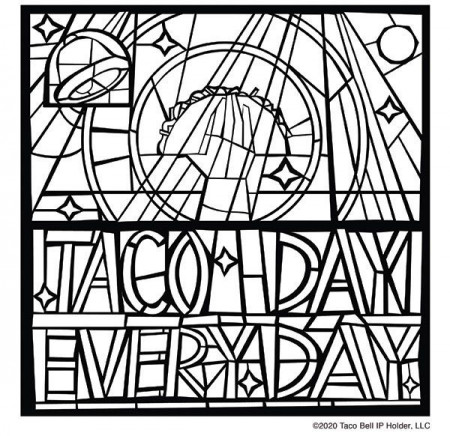 Taco Bell Coloring Pages You Didn't Know You Needed | Coloring pages, Color,  Taco bell