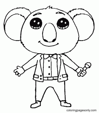 Sing 2 Nooshy Coloring Page Coloring Page Page For Kids And Adults ...
