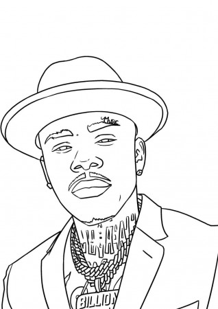 DaBaby Coloring Page - Coloring Home