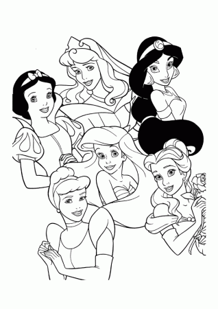 All Disney Princess Coloring Pages | Coloring