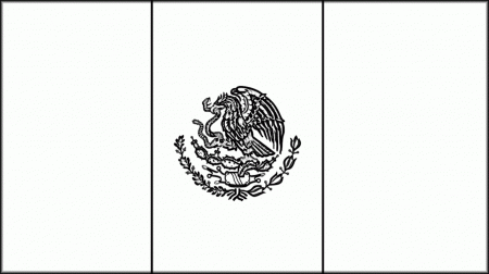 Mexico Flag Coloring Page | Wecoloringpage
