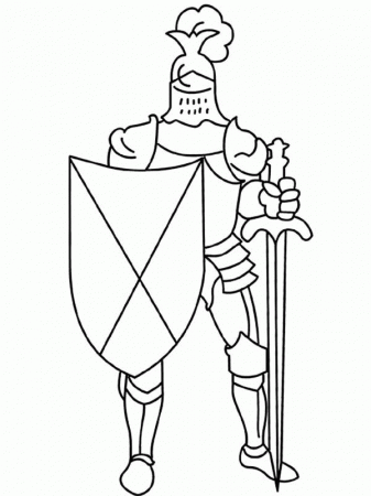 Free Coloring Pages Of Meval Knights - Coloring Page