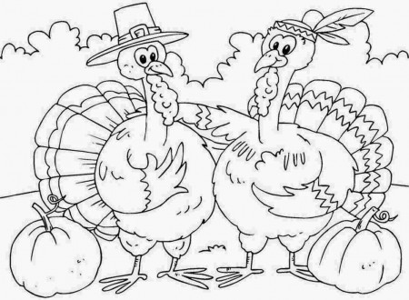 Cartoon Thanksgiving Turkey Coloring Pages - Coloring Pages For ...