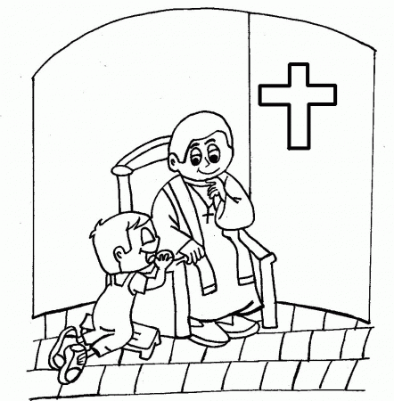 12 Pics of Catholic Reconciliation Coloring Pages - First ...