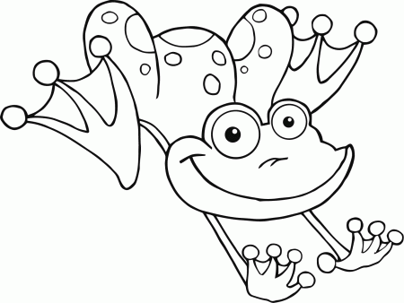 Frog Coloring Page - Coloring Pages for Kids and for Adults