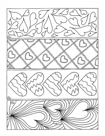 Love Theme Bookmarks Coloring Pages : Best Place to Color
