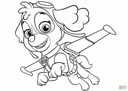Skye Flying coloring page | Free Printable Coloring Pages