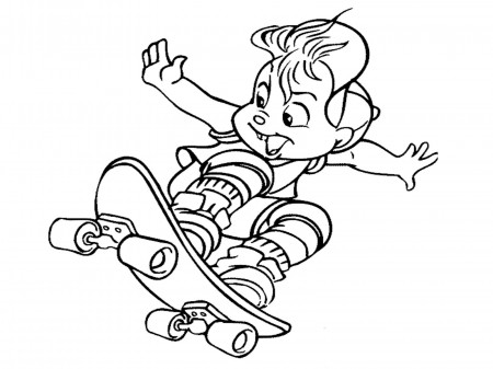Alvin And The Chipmunks Coloring Pages | Realistic Coloring Pages