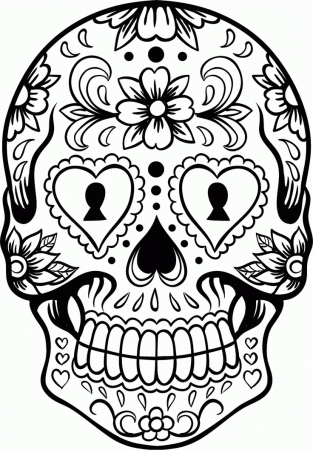 Free Printable Sugar Skull Coloring Pages | Free Coloring Pages