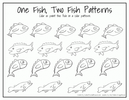 Free Printable One Fish Two Fish Coloring Pages - Coloring pages