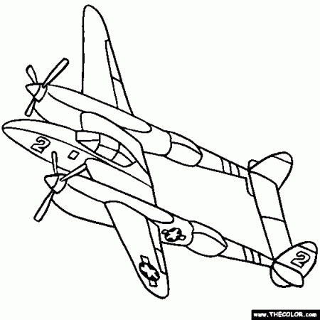 Drawing Plane #134947 (Transportation) – Printable coloring pages