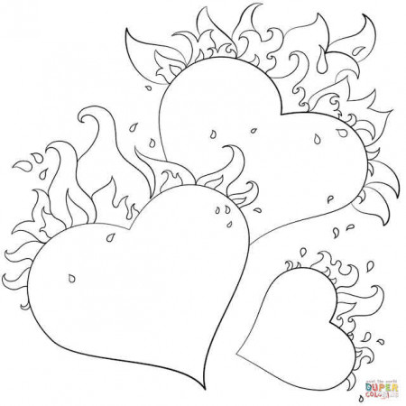 16 Fun Valentine and Hearts Colouring Pages for Kids