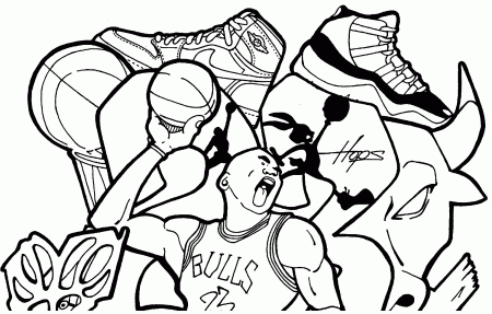 Nike Jordan Coloring Pages - Nike Coloring Pages - Coloring Pages For Kids  And Adults