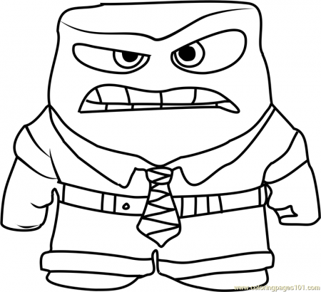 Anger angry Coloring Page for Kids - Free Inside Out Printable Coloring  Pages Online for Kids - ColoringPages101.com | Coloring Pages for Kids