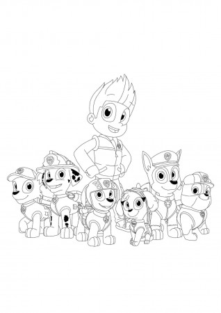 Paw Patrol Ryder Coloring Pages | Paw patrol coloring pages, Free printable coloring  sheets, Paw patrol coloring